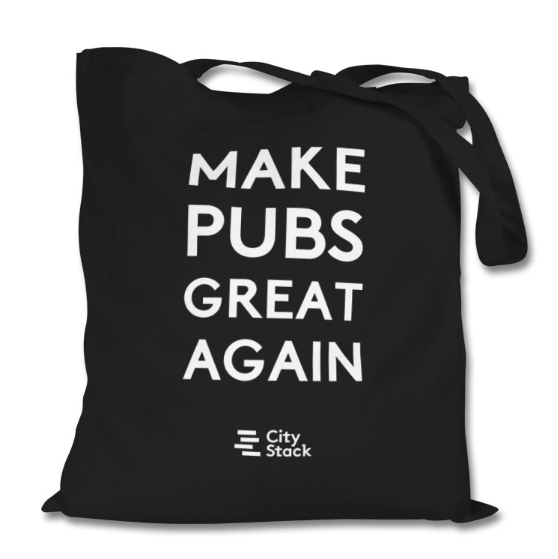 Tote bag "Make pubs great again"